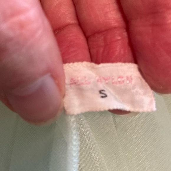 Vintage 50s Shadowline Chiffon Soft Green Ballerina Gown Peignoir Set Sz 32/S - Picture 15 of 16